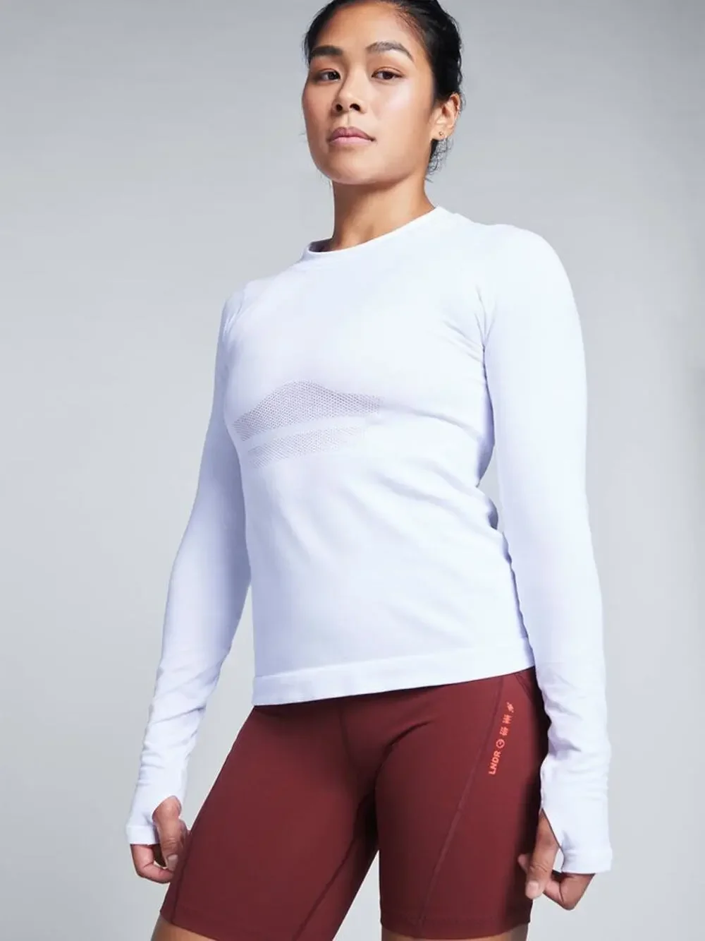 LNDR Here Today Long Sleeve Tee White - S - M